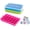Blue, Green, Rose red, variant on Ice Cube Tray, 3 Pack Silicone Ice Cube Molds, Ice Cube Trays, Silicone Ice Trays, Easier to Release, BPA Free for Alcohol/Coffee/Beverages (Pink, Light blue, Purple)