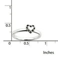 thumbnail image 2 of Sterling Silver Heart w/Black & White Diamond Ring, 2 of 5