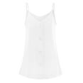 thumbnail image 6 of Wycnly Womens Tank Tops Casual Button Down Loose Fit Spaghetti Strap Tops Camisole Tank Summer Fashion Solid V-Neck Sleeveless Shirts Blouse White XXXL, 6 of 7