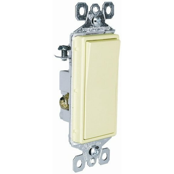 Legrand radiant 15 Amp Rocker Wall Switch, Decorator Light Switches, Ivory, 3-Way, TM873ICC10