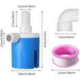 thumbnail image 3 of 1/2" Automatic Water Level Control Valve Water Tower Float Valve for Swimming Pool Aquarium Water Storage Tank, 3 of 4