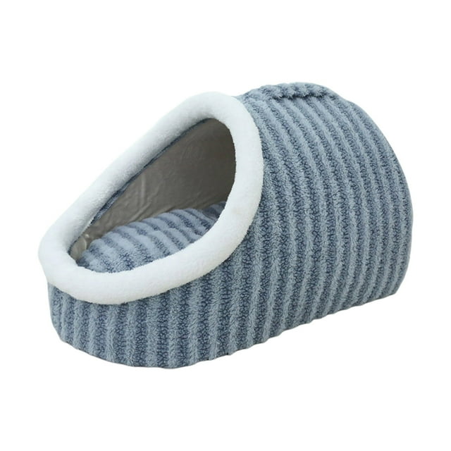 Cozy Pet Bed Indoor Bed with Removable Mattress Warm Cat Sleeping Bed Cat Ho.use Indoor Bed Non Slip Washable Soft Pet Slipper Bed for Small and Medium Pet
