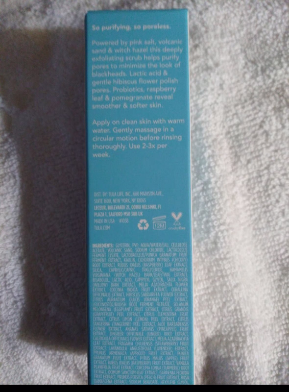 TULA Skin Care So Poreless Exfoliating Blackhead Scrub, 2.89 oz.