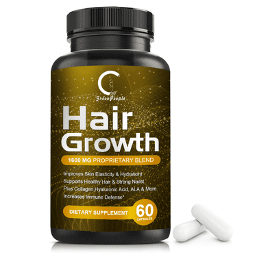 Hair Growth Supplement, Hair Fast Growth Pills, For Grow Long Thick Hair & Increase Hair Volume - 60 Pills