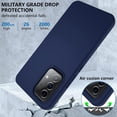 thumbnail image 3 of GHSDFBB Samsung A53 5G Case, Samsung A53 Case, Full Body Heavy Duty Bumper Case with Built-in Screen Protector Shockproof Dustproof Protective Phone Cover for Samsung Galaxy A53 5G Case (Navy Bl, 3 of 7