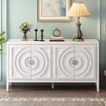 thumbnail image 6 of White Cabinet - Distressed and Painted Surface - Kitchen Entry - Add Rustic Charm, 6 of 7
