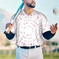 thumbnail image 4 of Fotbe Breast Cancer Awareness (4) Baseball Jersey Shirt for Men and Women, Casual Short Sleeves Button Down T-Shirt-XX-Large, 4 of 9
