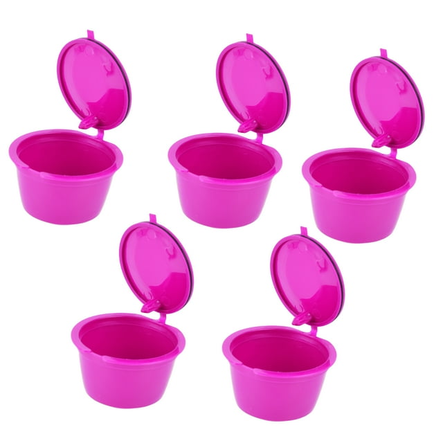 Suministros de café, 5 cápsulas de café de 50 ml, taza de cápsula, cápsula de café reutilizable, máxima comodidad