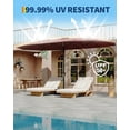 thumbnail image 4 of Garvee 15 ft Double-Sided Patio Umbrella with Base Included, Large Outdoor Rectangular Market Umbrella for Poolside, Lawn & Backyard, Claret, 4 of 9