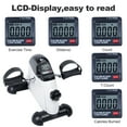 thumbnail image 4 of Himaly Exercise Bike, Under Desk Bike Pedal Exerciser, Portable Mini Trainer Bike with LCD Screen Displays, White, 4 of 9