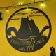 thumbnail image 4 of RKSTN Wall Sticker Nine Lives I Like To Spend Nine Lives With You Iron Metal Home Decoration, 4 of 6