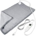 thumbnail image 1 of Large Heating Pad For Back Pain Relief, Electric With 6 Heat Settings & Auto Shut Off, Weighted Pads Moist Dry Therapy, Pet Pad, Machine Washable, 12*, 1 of 5