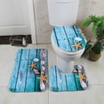 thumbnail image 4 of Marine Flannel 3D Printed Toilet Floor Mat Non Absorbent Carpet for Bathroom and Door Entrance, 4 of 6