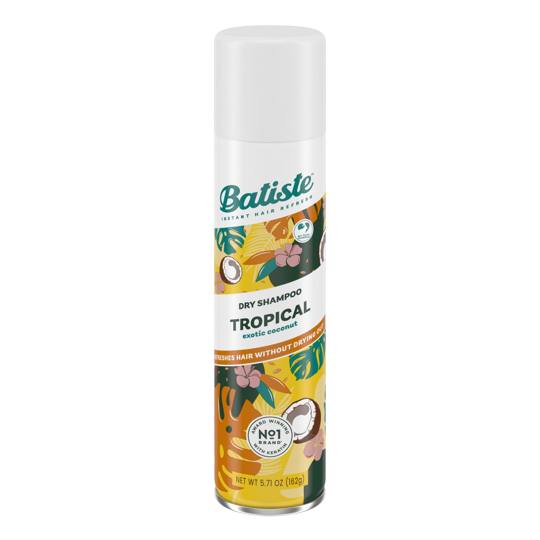 Batiste Dry Shampoo Variety 3-pack, Refresh Hair and Absorb Oil Between Washes, Waterless Shampoo for Added Hair Texture - Original Fragrance, Tropical Fragrance, & Overnight Deep Cleanse, 5.71 oz