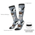 thumbnail image 4 of Pofeuu Cute Dog Faces Print Stockings, Adult Running Hiking Socks for Youth and Adult, 4 of 6