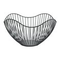 thumbnail image 2 of Fruit Bowl For Kitchen Counter Large Black Metal Wire Storage Holder Stand For Serving Candy Snack Vegetable Bread, 2 of 9