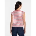 thumbnail image 4 of Time and Tru Women's Muscle Tank Top with Piped Trim, Sizes XS-XXXL, 4 of 6