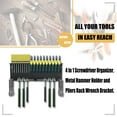 thumbnail image 5 of Wall Mounted Tool Organiser Metal Screwdriver Rack Easy Install Hammer Stand Wrench Holder Garage Storage Solution, 5 of 8