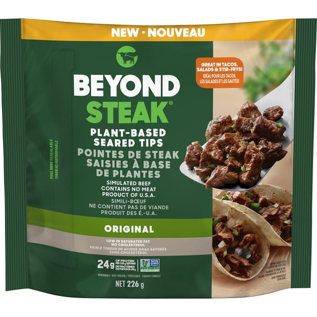 Beyond Meat Plant-Based Seared Steak Tips, 226g, 226g