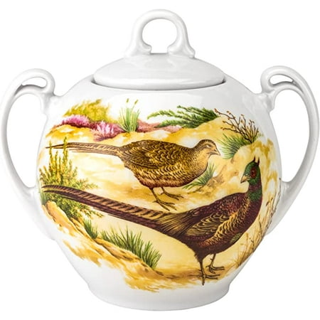 

Victoria Bella DB6-0088-02 European Collection. 15oz (450ml) White Porcelain Sugar Bowl with Lid