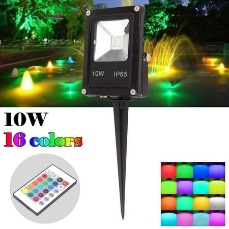 

10W RGB Led Flood Lights Outdoor RGB Color Changing Dimmable Floodlights with Remote Control Indoor Party Stage light Landscape Lighting IP65 Waterproof Security RGB Flood Lamps