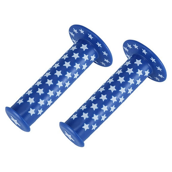 Lowrider Star Bike Grips 2006 Blue White Star. for Bike Handle Bars, Bicycle Handle Bars, Works on 7/8" Handlebar. 1 Set