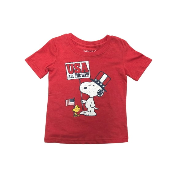 Jumping Beans Infant & Toddler Boys USA All The Way Snoopy T-Shirt Tee Shirt 18m