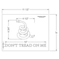 thumbnail image 3 of Don't Tread on Me Stencil 14 Mil -9"H X 11.5L" - Painting /Crafts/ Templates, 3 of 3