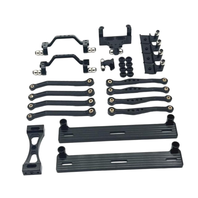 ZLight 1/16 RC Car Upgrade Spare Kit Servo Mount Steering Metal for C64 RC Vehicles black