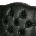 thumbnail image 4 of Noble House Tuttle Indoor Fabric Dining Chairs, Set of 2, Midnight Black, Gray, 4 of 8