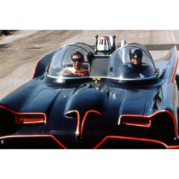 Burt Ward Adam West Batman Batmobile Classic Tv Car 24x36 Poster -  