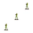 thumbnail image 3 of VONKY Home Decor Accent Handmade Frog Figurine Green Unique Style Home Decoration Rugby Frog 3Set, 3 of 6