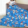 thumbnail image 6 of Pofeuu Gnomes in USA Print Ultra-Soft Micro Fleece Blanket,for Bed Or Sofa,All Season Throw Blankets Flannel Blanket-40"x30", 6 of 7