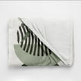 thumbnail image 6 of Abstract Modern Throw Blanket Sage Green Minimalist Mid Century Sun Boho Leaves Aesthetic Soft Warm Bed Bedding Women Blankets for Couch Bedroom Sofa Office Flannel Blanket Gifts 30"x40", 6 of 6