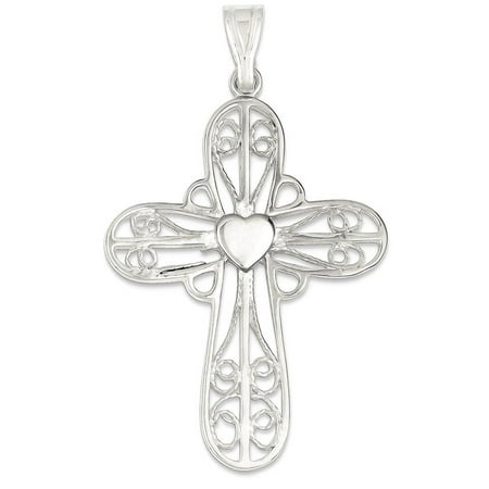 92.5 Silver Jewelry - 925 Sterling Silver Heart Cross Religious Pendant Charm Necklace Fine Jewelry Ideal Gifts For Women Gift Set From Heart