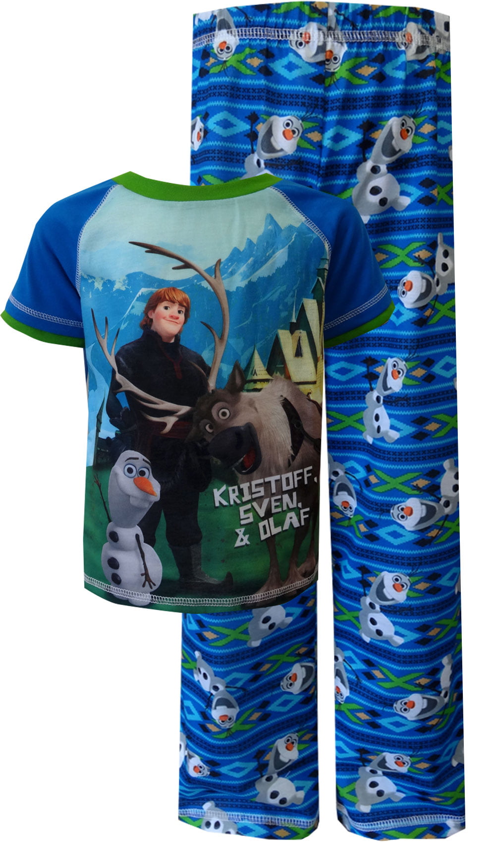 Kids Boys Disney Frozen Sven Kristoff Olaf Pyjamas PJs Nightwear Sleepwear 