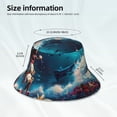 thumbnail image 3 of Salouo Fantasy Underwater Adventure Print Unisex Bucket Hat, Outdoor Summer Beach Fishing Sun Hat Fun Outdoor Vacation Hat for Men Women Teens,Reversible Double-Side-Wear, 3 of 6