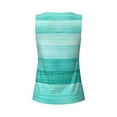 thumbnail image 5 of Haiem Teal Turquoise Workout Tank Tops for Women, Athletic Sports Slim-Fit Tank Tops, Compression Sleeveless Dry Fit Shirts,Athletic Shirt-, 5 of 9