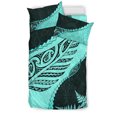 thumbnail image 5 of Paua Shell Ensemble de Literie Fougère Argentée Maori, Turquoise, 5 of 5