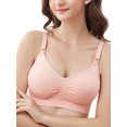 thumbnail image 4 of Kmbangi Women's Maternity Nursing Bra, Solid Color Breast-Feeding Bra with Side Adjustable Straps, 4 of 4