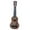 Orange, Brown, Light Yellow, variant on Crafts Classical Model Creative Unique Ukulele Mini Portable Accessories Musical Instrument Miniature Cute Decoration