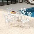 thumbnail image 1 of Costway 5 PCS Patio Cast Aluminum Bistro Set Dining Table & Chair with Umbrella Hole, 1 of 10