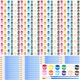 thumbnail image 1 of Set de pintura acrílica Qilery, 1400 unidades, 12 colores con pinceles, 3 ml, 1 of 6