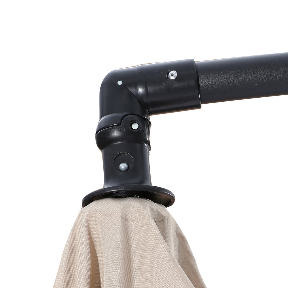 Kepooman 10 FT Cantilever Patio Umbrella, Deluxe Heavy Duty Outdoor Offset Hanging Umbrellas Without Base for Market, Pool, Garden, and Outdoor Life, Top Color Kepooman 10 FT Cantilever Patio Umbrella, Deluxe Heavy Duty Outdoor Offset Hanging Umbrellas Without Base for Market, Pool, Garden, and Outdoor Life, Top Color
