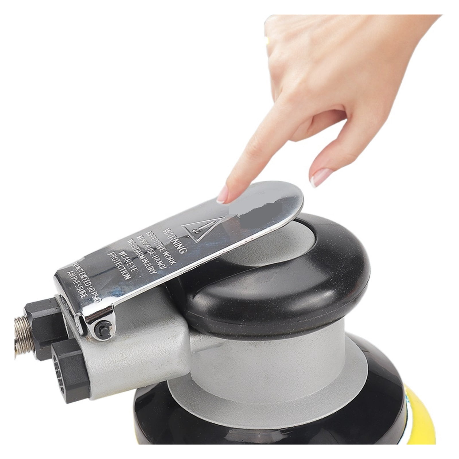 5" Pneumatic Random Orbital Palm Sander Polisher Air Powered Orbit Polisher Polishing Grinding Sanding 10000rpm ,Equipment Stability