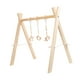 thumbnail image 4 of Gimnasio moderno de juego de madera con juguetes colgantes, fácil de ensamblar y limpiar, actividades de marco de madera para niñas, 4 of 9