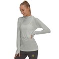 thumbnail image 5 of Little Donkey Andy Women's UPF 50+ Sun Protection Long Sleeve Hoodie Shirts with Face Mask Lightweight for Fishing Running Cycling Mirage Gray XS, 5 of 6
