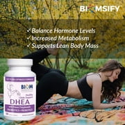 Biom Probiotics عالية الفعالية DHEA، الأيض الداعم المكملات الغذائية دعم المناعة 100 ملغ، 30 قيراط