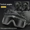 thumbnail image 3 of Lunettes de Protection Airsoft Paintball Coupe-Vent Anti-Buée Cs Wargame Randonnée pour Casque Tactique, 3 of 5