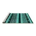 thumbnail image 2 of Ahgly Company Machine Washable Indoor Rectangle Solid Turquoise Blue Modern Area Rugs, 7' x 9', 2 of 4